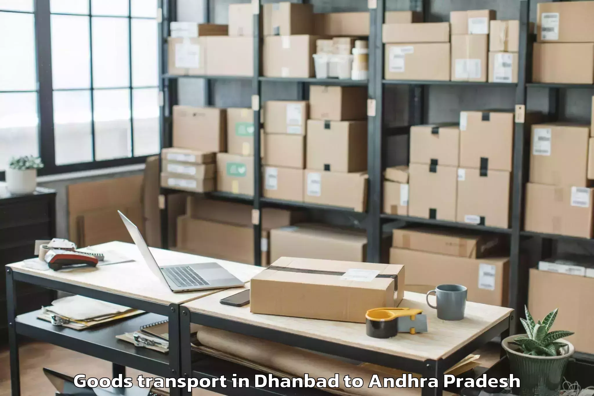 Top Dhanbad to Achampet Palnadu Goods Transport Available